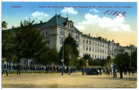 15169-Dresden-1912-2. Königlich Sächsisches Grenadier-Regiment Nr. 101 Kaiser Wilhelm- Kaserne-Brück & Sohn Kunstverlag
