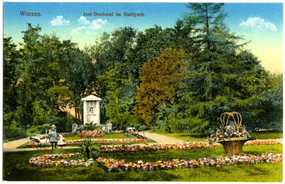 19870-Wurzen-1915-Jueldenkmal im Stadtpark-Brück & Sohn Kunstverlag