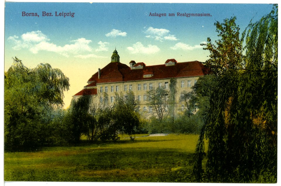 16322-Borna-1913-Realgymnasium-Brück & Sohn Kunstverlag