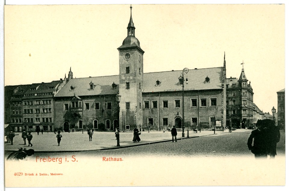 04629-Freiberg-1903-Rathaus-Brück & Sohn Kunstverlag
