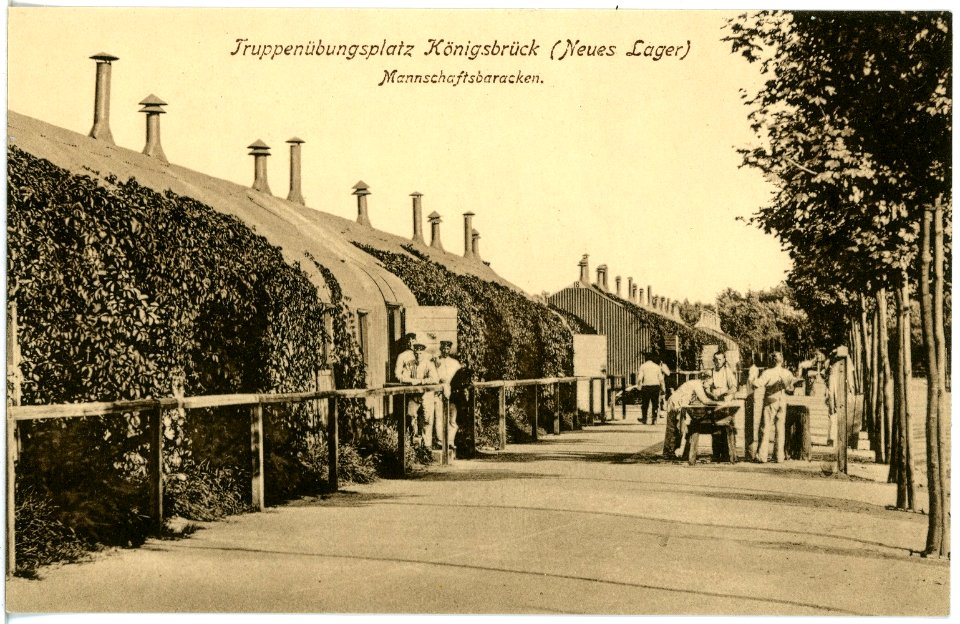 18967-Königsbrück-1915-Truppenübungsplatz Mannschaftsbaracke-Brück & Sohn Kunstverlag