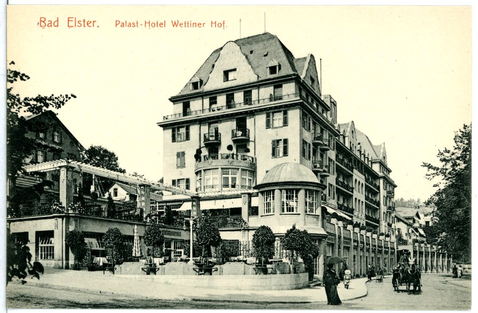 11739-Bad Elster-1910-Palasthotel Wettiner Hof-Brück & Sohn Kunstverlag
