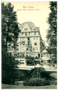 11718-Bad Elster-1910-Palast-Hotel Wettiner Hof-Brück & Sohn Kunstverlag