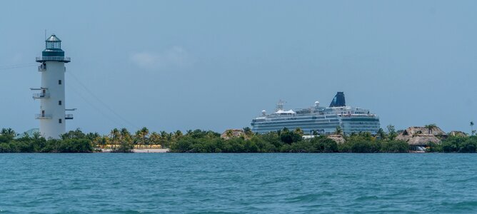 Harvest caye water panoramic
