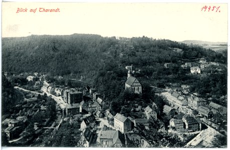 17751-Tharandt-1914-Blick auf Tharandt von Weisers Villa-Brück & Sohn Kunstverlag