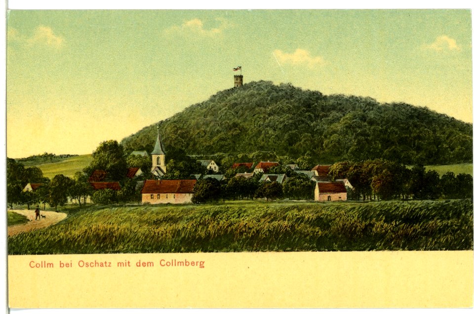 11509-Collm-1910-Blick auf den Collm und den Collmberg-Brück & Sohn Kunstverlag