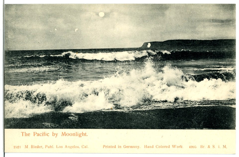 04905-Kalifornien-1903-The Pacific by Moonlight-Brück & Sohn Kunstverlag
