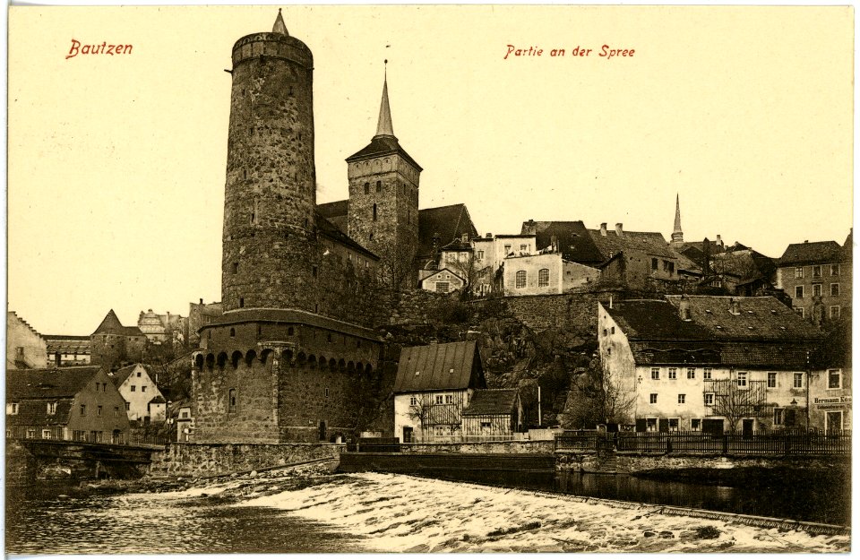 18757-Bautzen-1915-Partie an der Spree-Brück & Sohn Kunstverlag