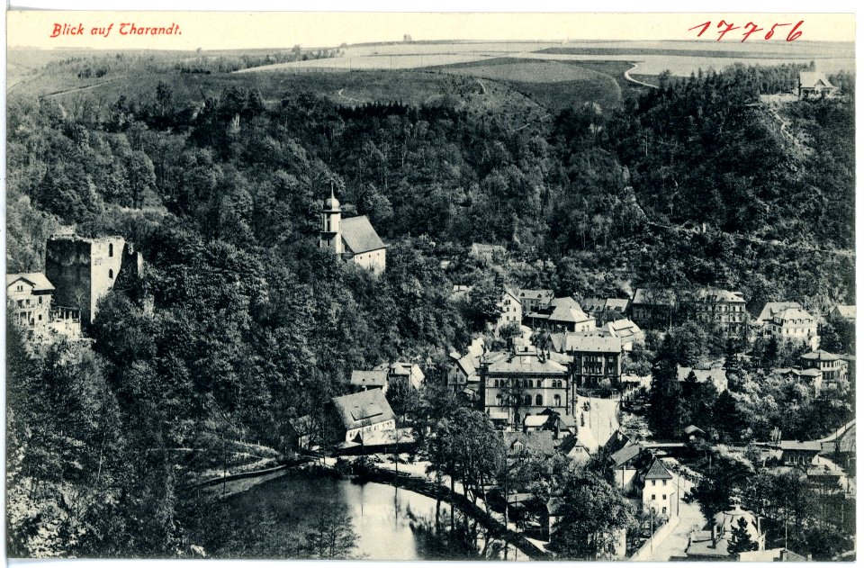 17756-Tharandt-1914-Blick auf Tharandt-Brück & Sohn Kunstverlag