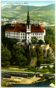 18036-Tetschen-1914-Schloß-Brück & Sohn Kunstverlag