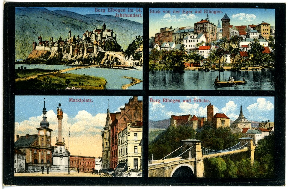17652-Elbogen-1914-Burg - verschiedene Ansichten-Brück & Sohn Kunstverlag