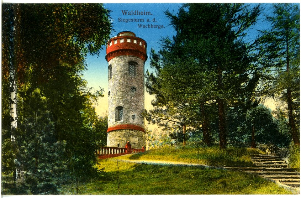 17480-Waldheim-1914-Siegesturm auf den Wachberg-Brück & Sohn Kunstverlag