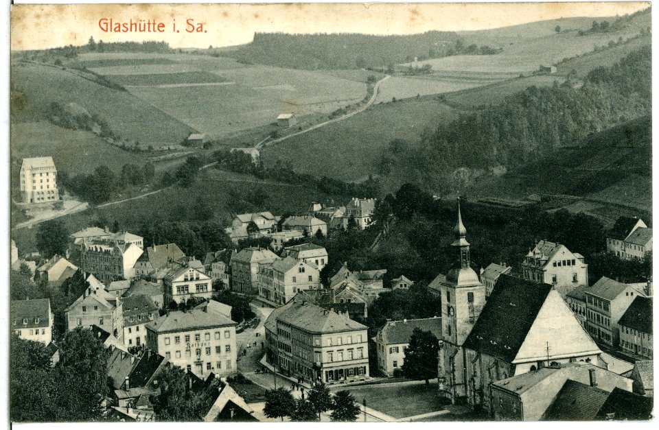 11600-Glashütte-1910-Blick auf Glashütte-Brück & Sohn Kunstverlag