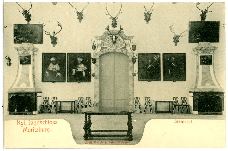 02685-Moritzburg-1902-Jagdschloß Steinsaal-Brück & Sohn Kunstverlag