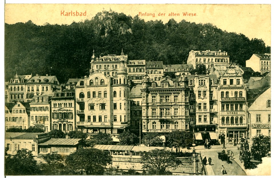 11708-Karlsbad-1910-Anfang der alten Wiese-Brück & Sohn Kunstverlag