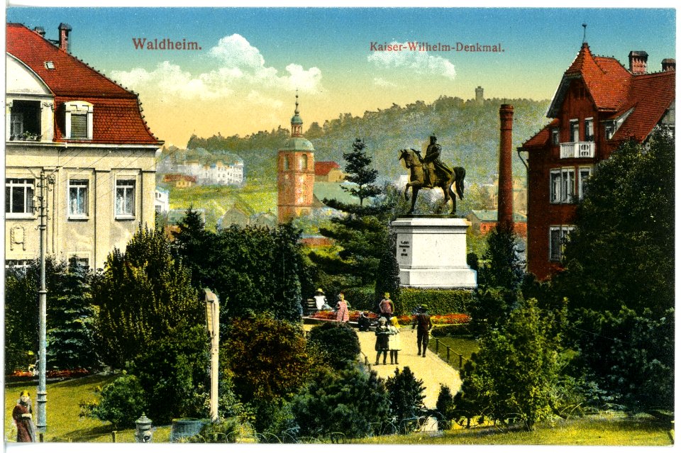 17477-Waldheim-1914-Kaiser-Wilhelm-Denkmal-Brück & Sohn Kunstverlag