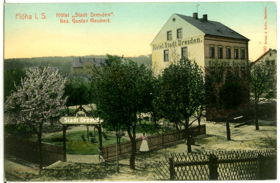 02690-Flöha i. Sachsen-1902-Hotel Stadt Dresden-Brück & Sohn Kunstverlag