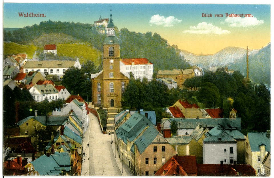 17475-Waldheim-1914-Blick vom Rathaus-Brück & Sohn Kunstverlag