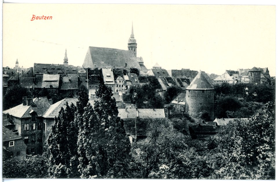 18705-Bautzen-1915-Blick auf Bautzen-Brück & Sohn Kunstverlag