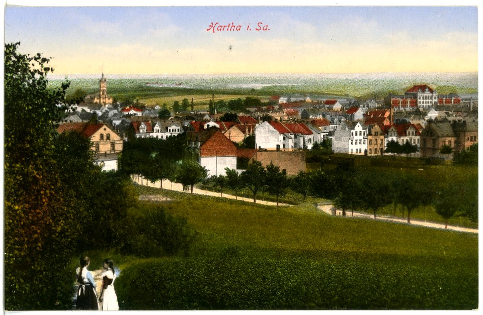 16839-Hartha-1913-Blick auf Hartha-Brück & Sohn Kunstverlag
