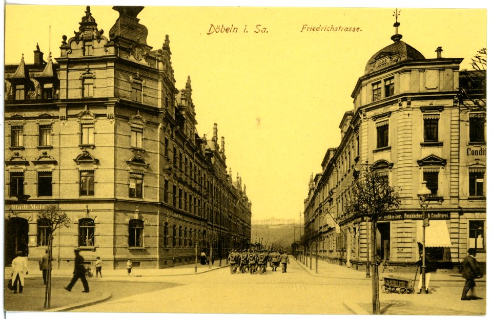 18873-Döbeln-1915-Friedrichstraße-Brück & Sohn Kunstverlag