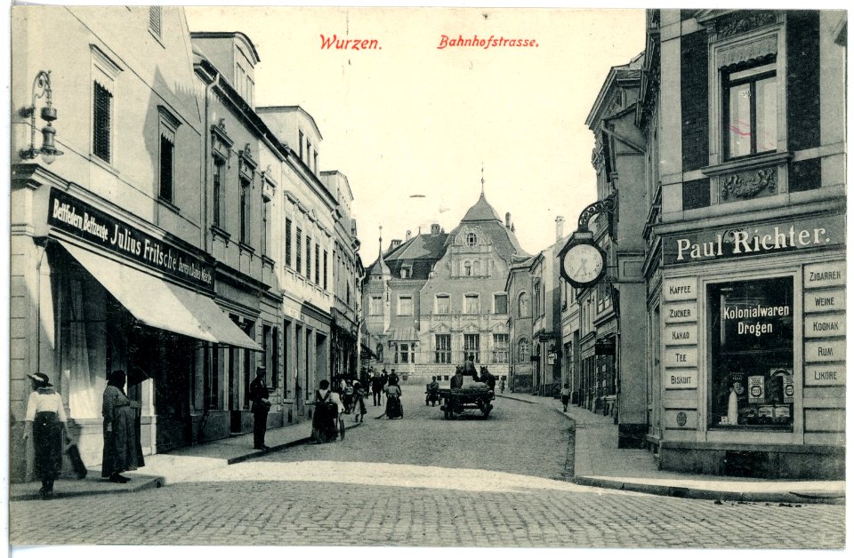 19217-Wurzen-1915-Bahnhofstraße-Brück & Sohn Kunstverlag