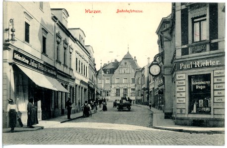 19217-Wurzen-1915-Bahnhofstraße-Brück & Sohn Kunstverlag
