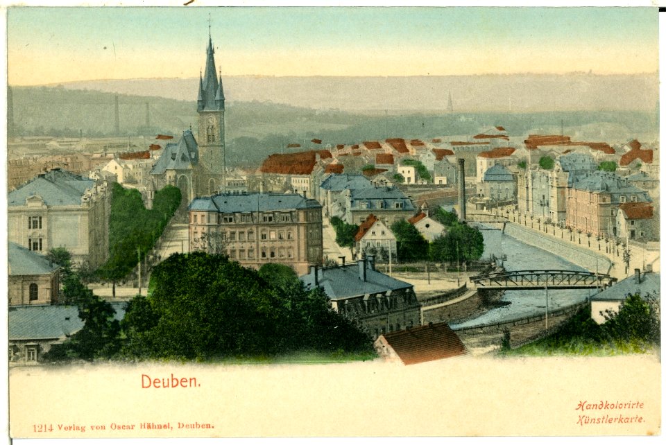 01214-Deuben-1899-Blick auf Deuben-Brück & Sohn Kunstverlag