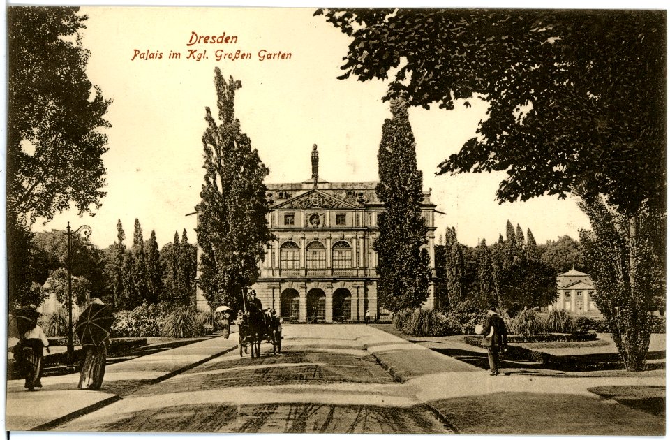 18928-Dresden-1915-Palais im Königlichen Großen Garten-Brück & Sohn Kunstverlag