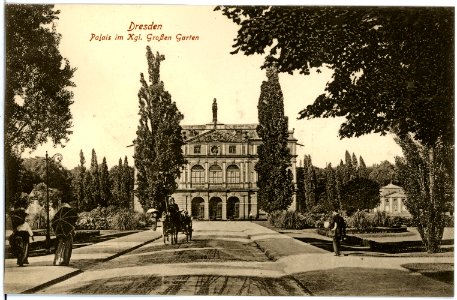 18928-Dresden-1915-Palais im Königlichen Großen Garten-Brück & Sohn Kunstverlag photo