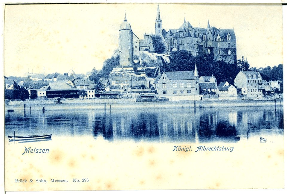 00293-Meißen-1898-Burgberg, Albrechtsburg, Bischofsschloss, Loge, Elbe-Brück & Sohn Kunstverlag