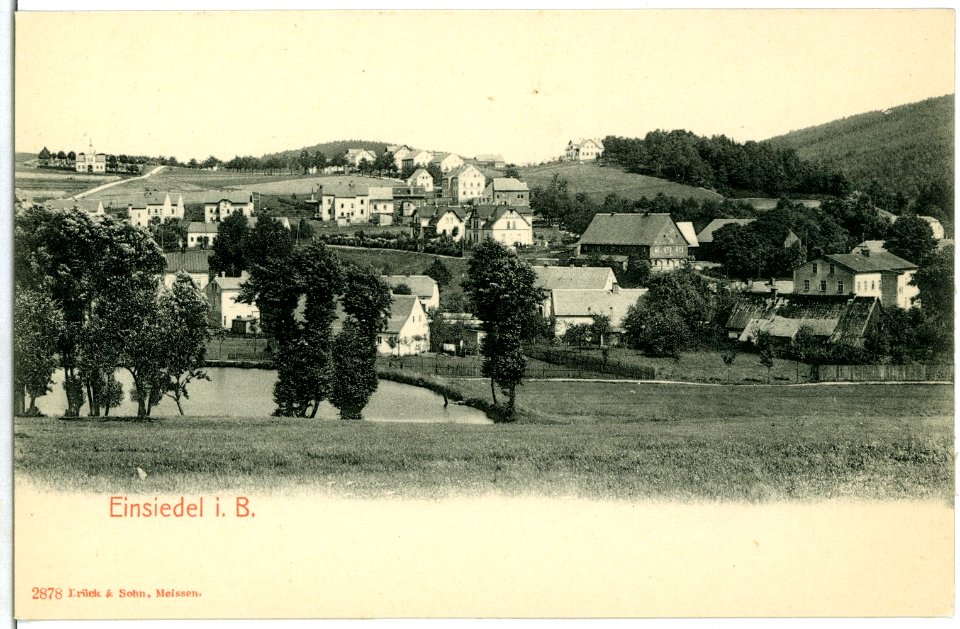 02878-Einsiedel-1903-Blick auf Einsiedel-Brück & Sohn Kunstverlag