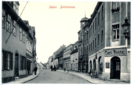 16356-Pegau-1913-Breitstraße-Brück & Sohn Kunstverlag