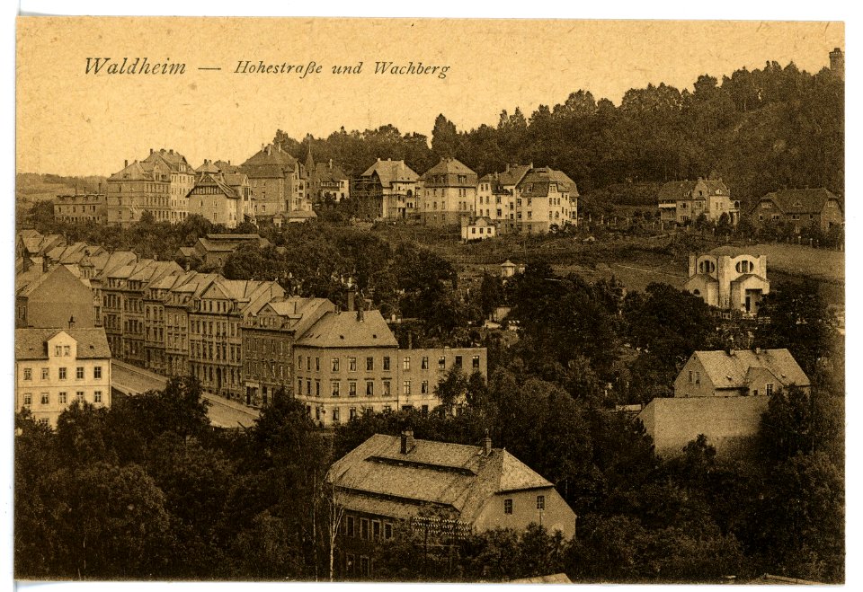 16517-Waldheim-1913-Hohestraße und Wachberg-Brück & Sohn Kunstverlag