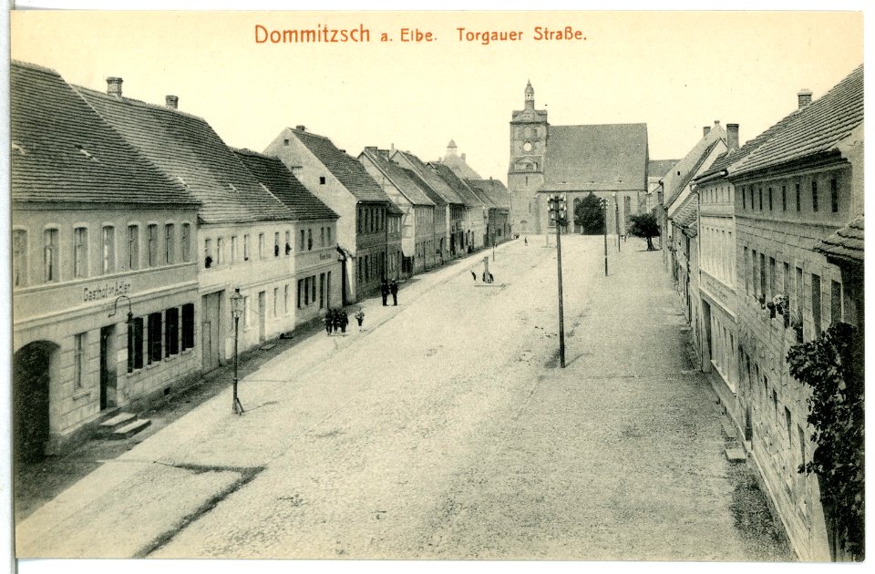14962-Dommitzsch-1912-Torgauer Straße-Brück & Sohn Kunstverlag