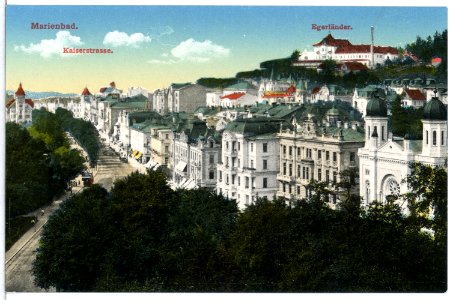 15289-Marienbad-1912-Kaiserstraße, Egerländer-Brück & Sohn Kunstverlag