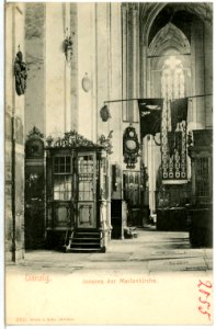 02055-Danzig-1901-Inneres der Marienkirche-Brück & Sohn Kunstverlag photo