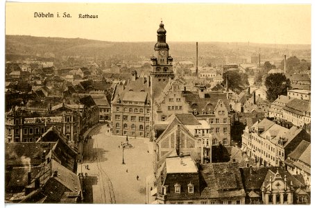 15925-Döbeln-1913-Neues Rathaus-Brück & Sohn Kunstverlag