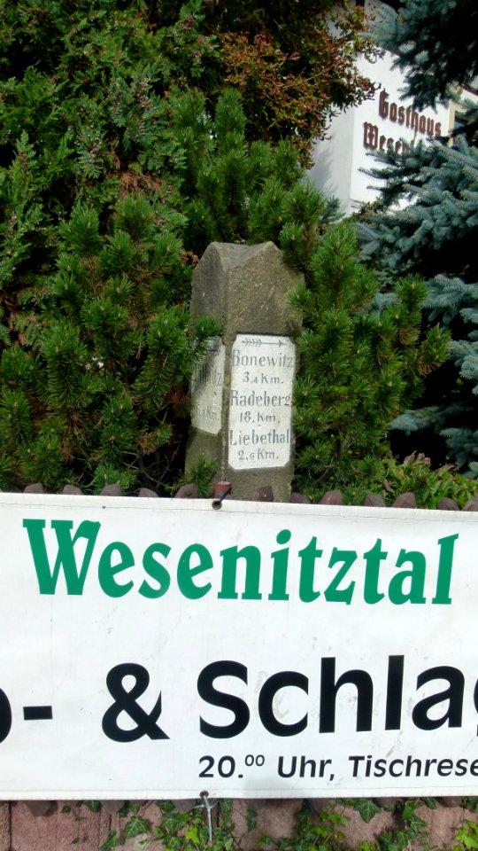 Wegweiser Äußere Pillnitzer Straße 8 Copitz Pirna 2