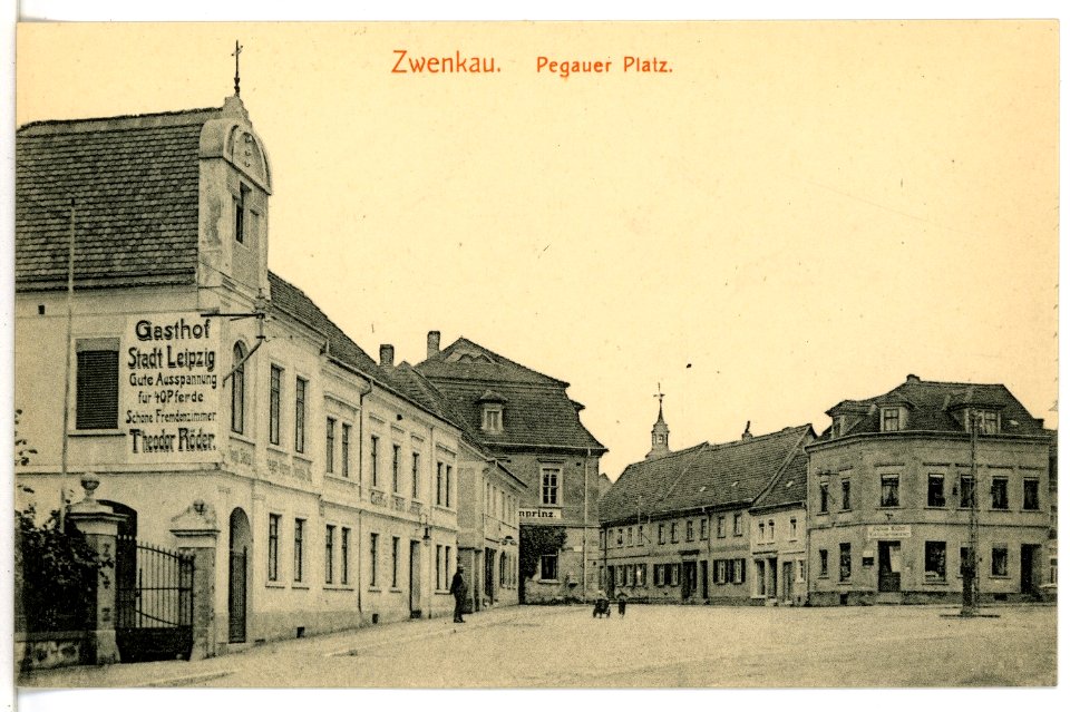 16469-Zwenkau-1913-Pegauer Platz-Brück & Sohn Kunstverlag