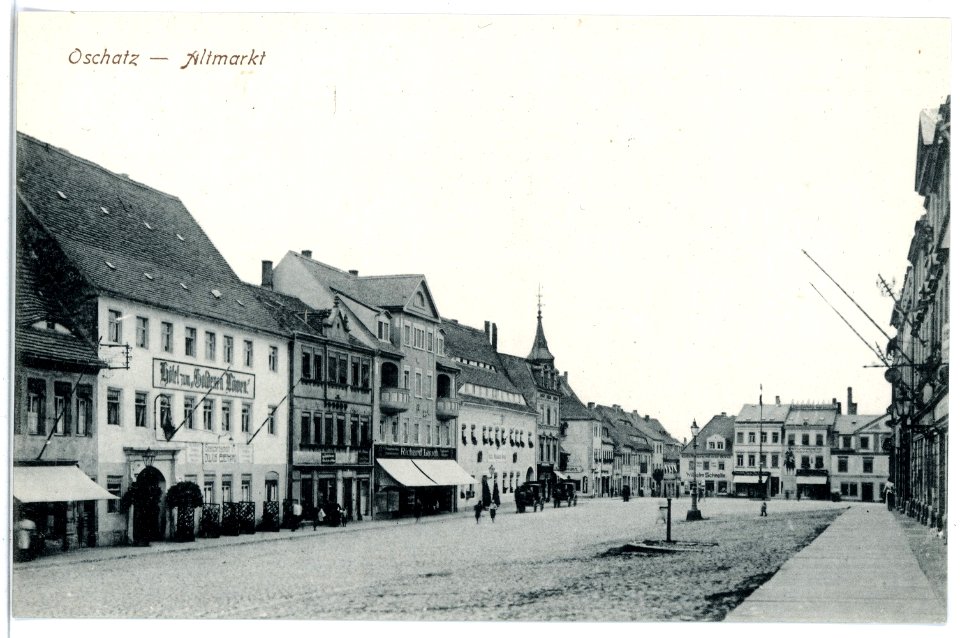 16696-Oschatz-1913-Altmarkt-Brück & Sohn Kunstverlag