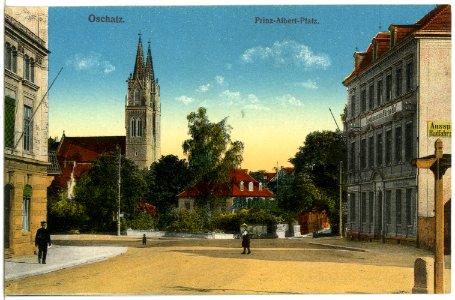 19679-Oschatz-1915-Prinz-Albert-Platz-Brück & Sohn Kunstverlag