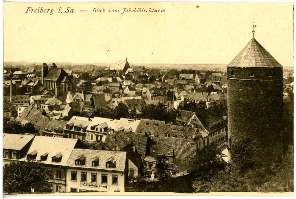 18063-Freiberg-1914-Blick auf Freiberg vom Jakobikirchturm-Brück & Sohn Kunstverlag