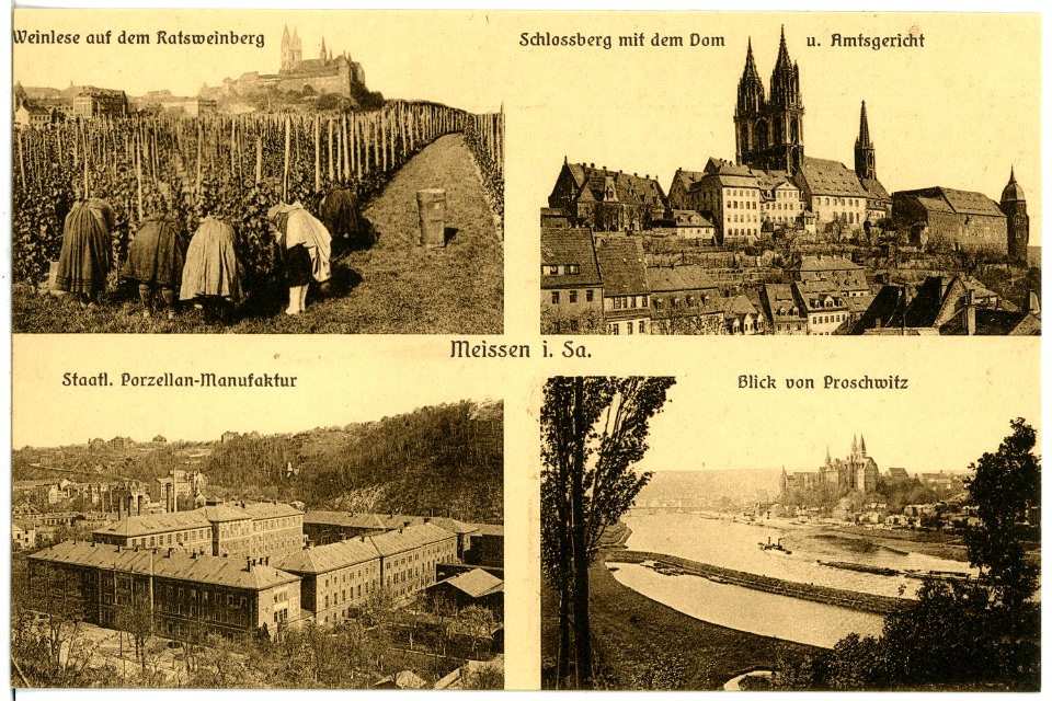18833-Meißen-1915-verschiedene Stadtansichten-Brück & Sohn Kunstverlag