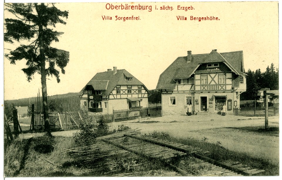 10231-Oberbärenburg-1908-Villa Sorgenfrei Villa Bergeshöhe-Brück & Sohn Kunstverlag
