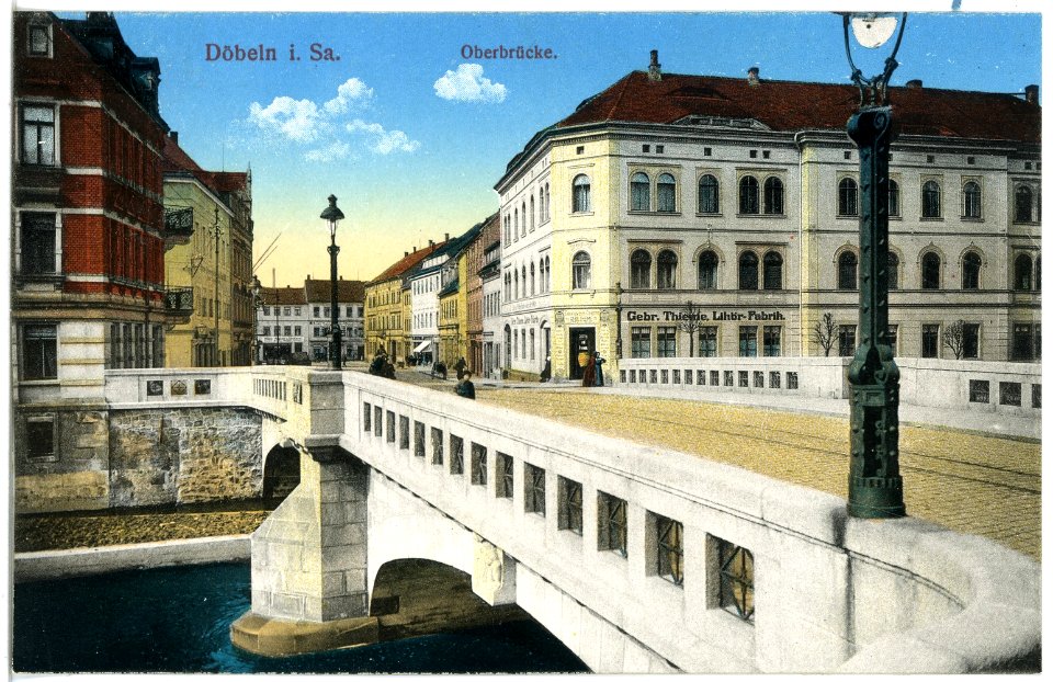 19156-Döbeln-1915-Oberbrücke-Brück & Sohn Kunstverlag