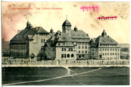 14635-Bischofswerda-1912-Königliches Lehrerseminar-Brück & Sohn Kunstverlag