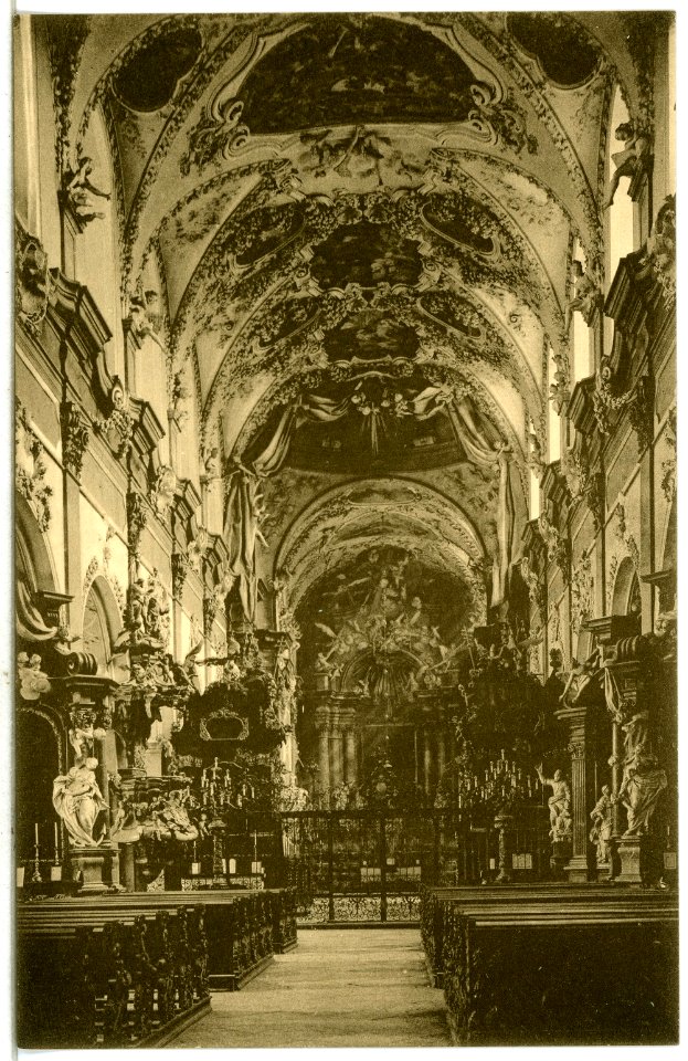 14385-Ossegg-1912-Hochaltar in der Stiftskirche-Brück & Sohn Kunstverlag