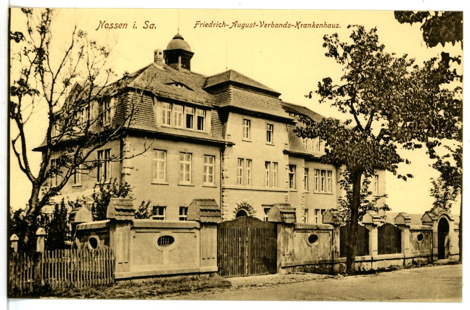 15887-Nossen-1913-Friedrich-August-Verbandskrankenhaus-Brück & Sohn Kunstverlag