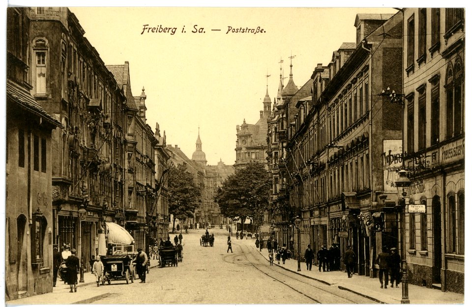 16503-Freiberg-1913-Poststraße-Brück & Sohn Kunstverlag